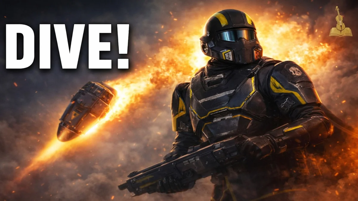 DIVE! — Helldivers song artwork